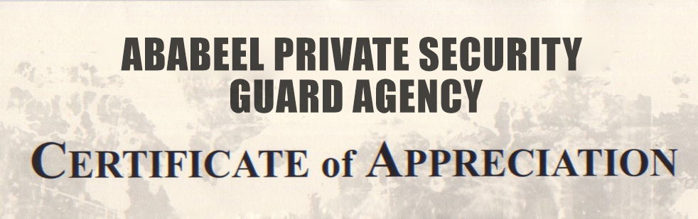 Private Security Guard Agency